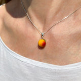 Peach Charm Necklace