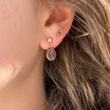 Lucky Coffee Bean Stud Earrings