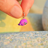 Purple Whale Charm