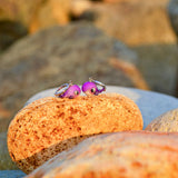 Purple Whale Earrings