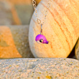 Purple Whale Charm