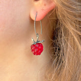 Raspberry Earrings