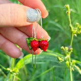 Wild Strawberry Earrings