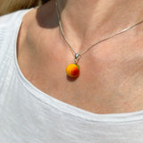 Peach Charm Necklace