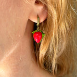 Wild Strawberry Earrings