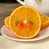 Lucky Orange Stud Earrings