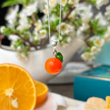 Lucky Orange Charm Necklace