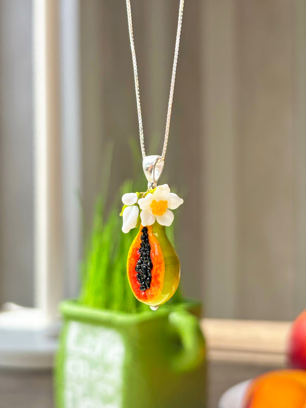 Lucky Papaya Charm Necklace