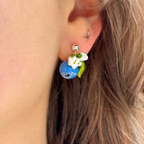 Blueberry Blossom Stud Earrings