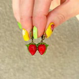 Wild Strawberry Earrings