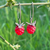 Raspberry Earrings