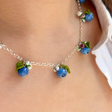 Lucky Blueberry Blossom Necklace