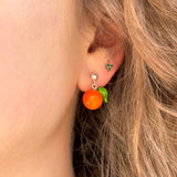 Lucky Orange Stud Earrings