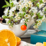 Lucky Orange Charm Necklace