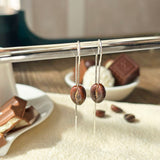 Lucky Coffee Bean Earrings