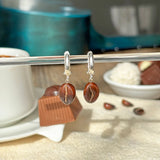 Lucky Coffee Bean Earrings