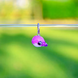 Purple Whale Charm
