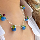 Lucky Blueberry Blossom Necklace