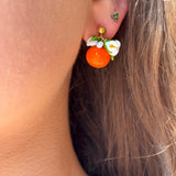 Lucky Orange Stud Earrings