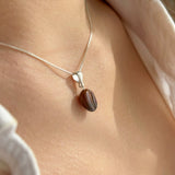 Lucky Coffee Bean Charm Necklace