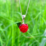 Raspberry Charm Necklace