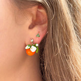 Lucky Orange Stud Earrings