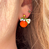 Lucky Orange Stud Earrings