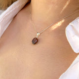 Lucky Coffee Bean Charm Necklace