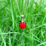 Raspberry Charm Necklace