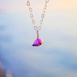 Purple Whale Charm