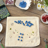 Blueberry Leaf Dangle Earrings