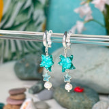 Lucky Blue Star Earrings