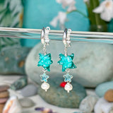 Lucky Blue Star Earrings