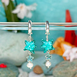 Lucky Blue Star Earrings