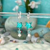 Lucky Blue Star Earrings
