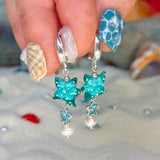 Lucky Blue Star Earrings