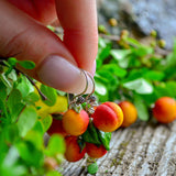 Peach Earrings, Fruit Jewelry, Cute Earrings, Nature earrings, Earrings For Women, Valentine's Day Gift, Mother Gifts, Gift For Her