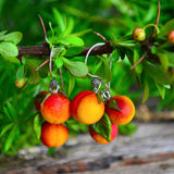 Peach Earrings, Fruit Jewelry, Cute Earrings, Nature earrings, Earrings For Women, Valentine's Day Gift, Mother Gifts, Gift For Her