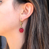Raspberry Earrings