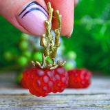 Raspberry Earrings