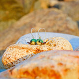Whale Earrings, Murano Glass, Gift for Sea Lovers