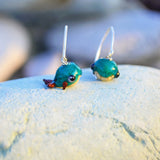 Whale Earrings, Sea Creature, Glass Earrings, Gift For Her