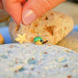 Whale Earrings, Murano Glass, Gift for Sea Lovers