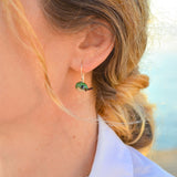 Glass Earrings, Whale Earrings, Ocean Earrings, Lampwork