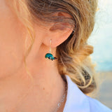 Whale Earrings, Sea Creature, Glass Earrings, Gift For Her