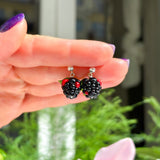 Blackberry Earrings, Berries Earrings, Sweet Earrings