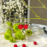Raspberry Earrings