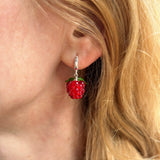 Raspberry Earrings
