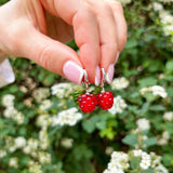 Raspberry Earrings