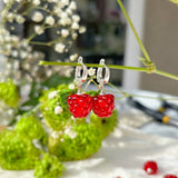 Raspberry Earrings